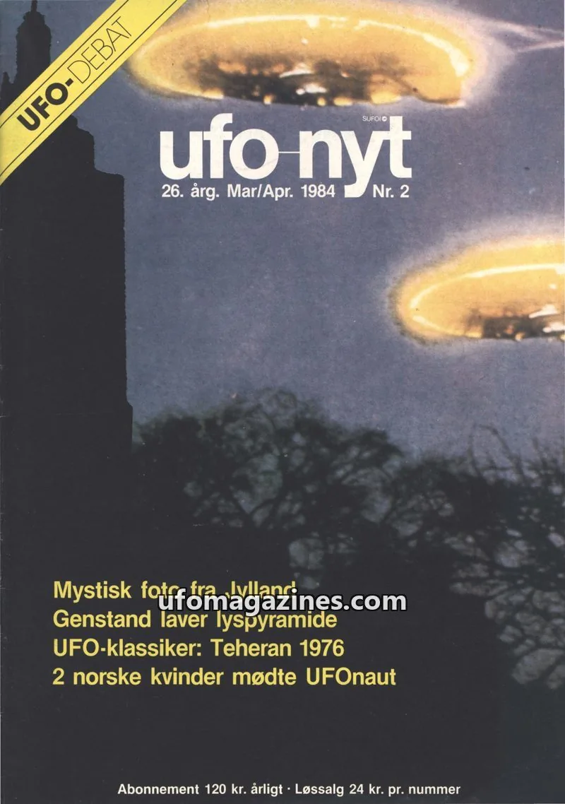 Cover of UFO Nyt (SUFOI) issue Nr. 2: ufo nyt