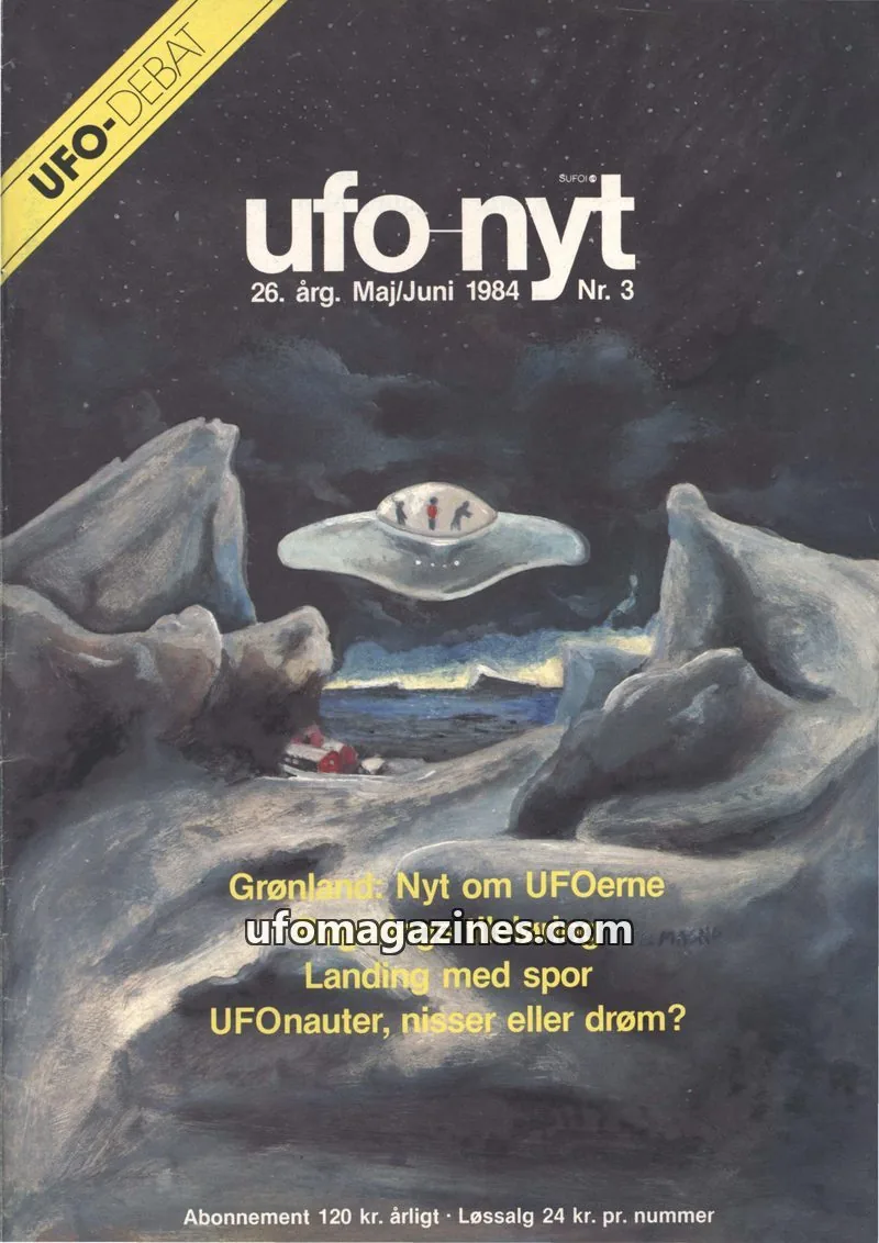 Cover of UFO Nyt (SUFOI) issue Nr. 3: ufo nyt