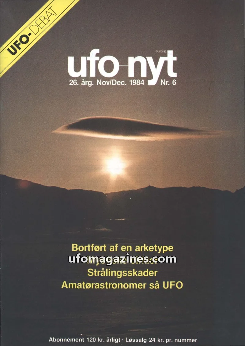 Cover of UFO Nyt (SUFOI) issue 6: ufo nyt