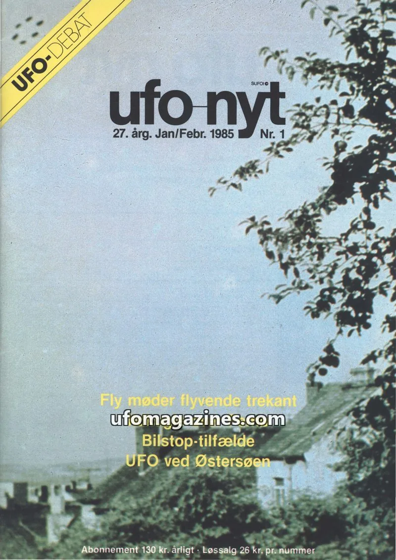 Cover of UFO Nyt (SUFOI) issue 1: UFO-NYT