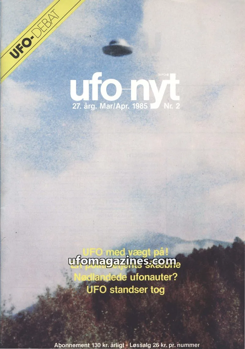 Cover of UFO Nyt (SUFOI) issue 2: ufo nyt