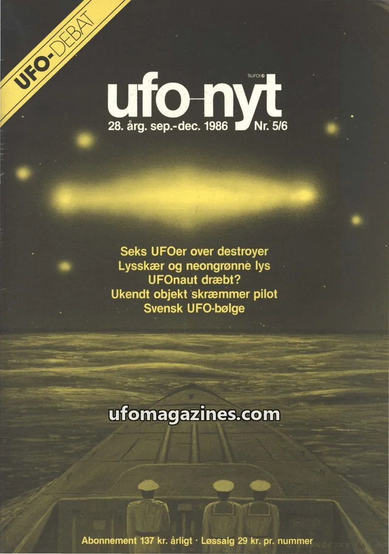 Cover of UFO Nyt (SUFOI) issue 5/6: ufo nyt