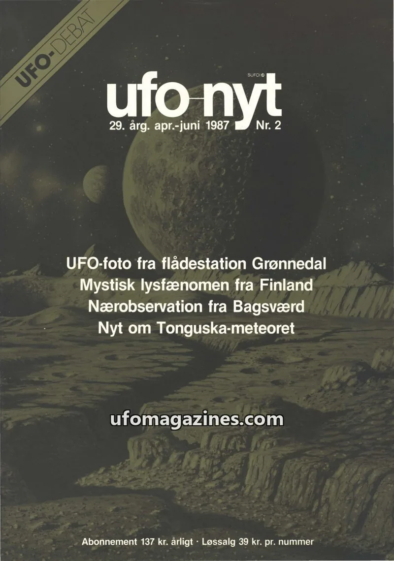Cover of UFO Nyt (SUFOI) issue Nr. 2: UFO-NYT