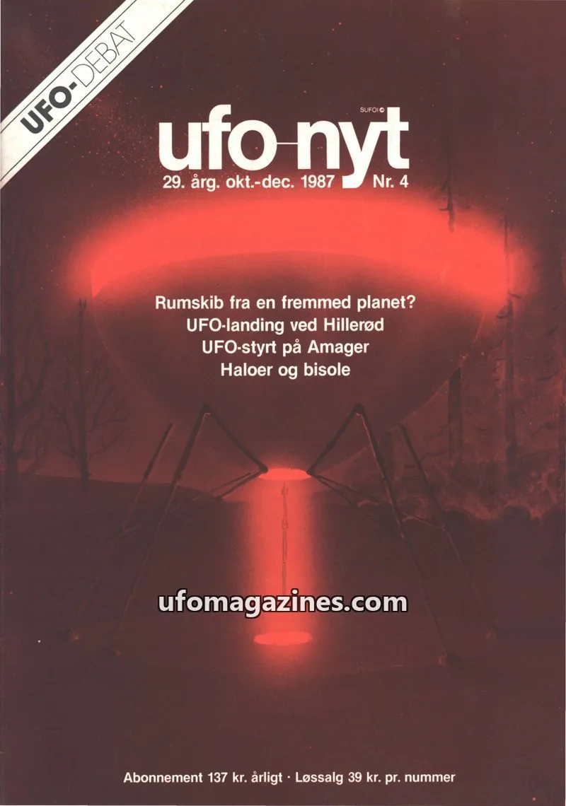 Cover of UFO Nyt (SUFOI) issue Nr. 4: ufo nyt