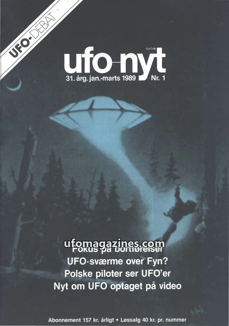 Cover of UFO Nyt (SUFOI) issue Nr. 1: UFO-nyt