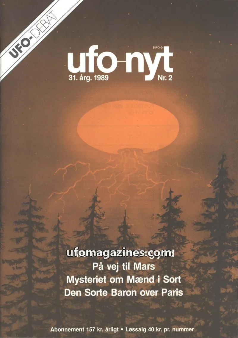 Cover of UFO Nyt (SUFOI) issue 2/89: UFO-nyt