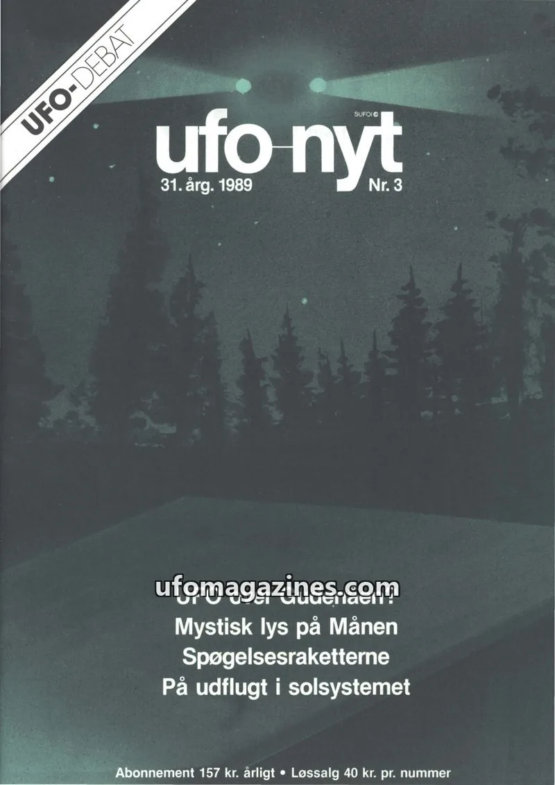 Cover of UFO Nyt (SUFOI) issue 3: ufo-nyt