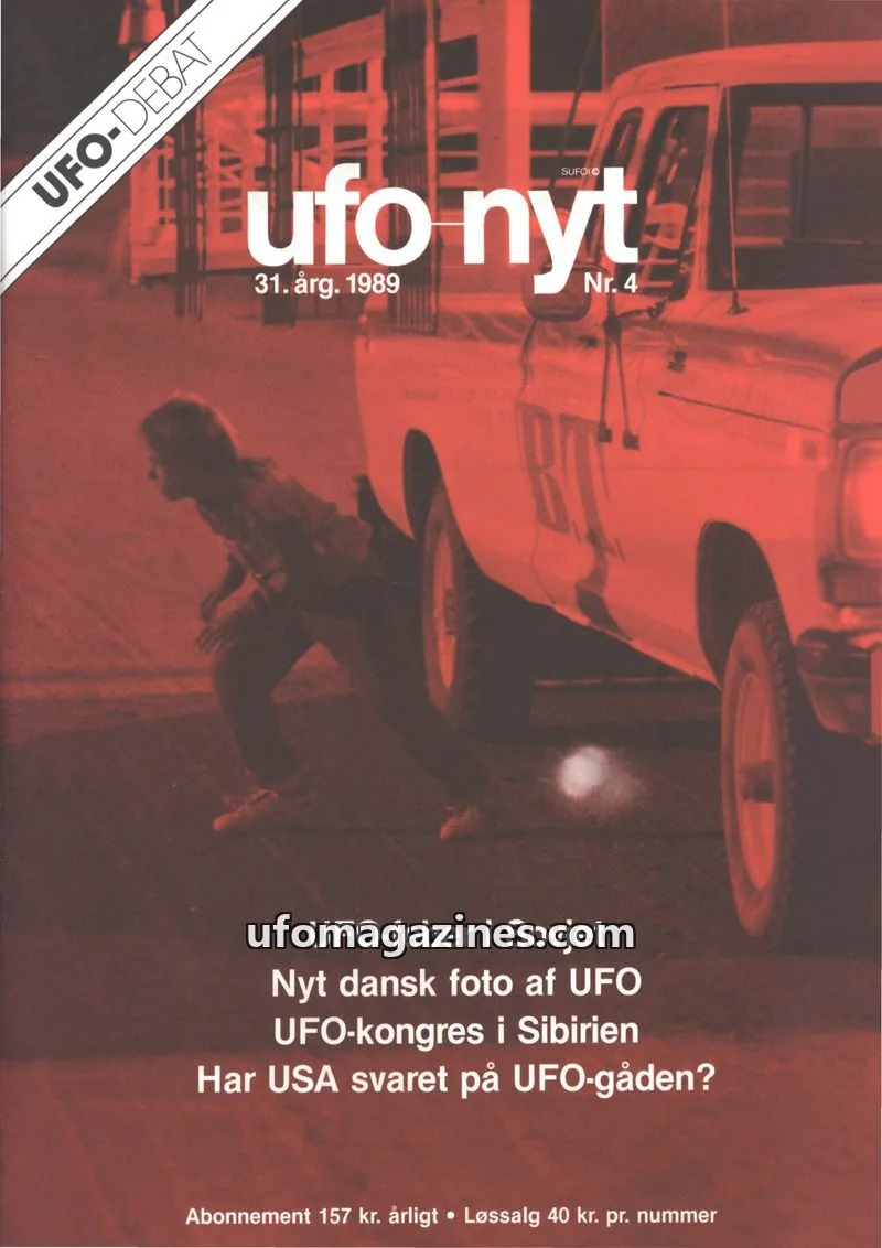 Cover of UFO Nyt (SUFOI) issue Nr. 4: ufo nyt