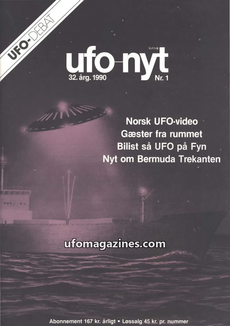 Cover of UFO Nyt (SUFOI) issue Nr. 1: ufo nyt