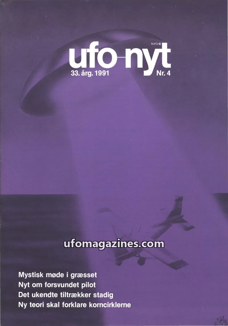 Cover of UFO Nyt (SUFOI) issue Nr. 4: ufo nyt