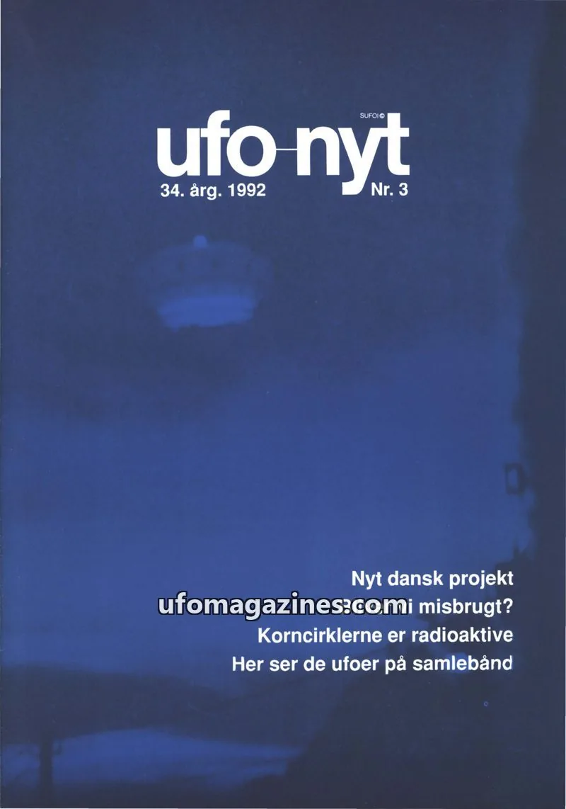 Cover of UFO Nyt (SUFOI) issue 3: ufo nyt