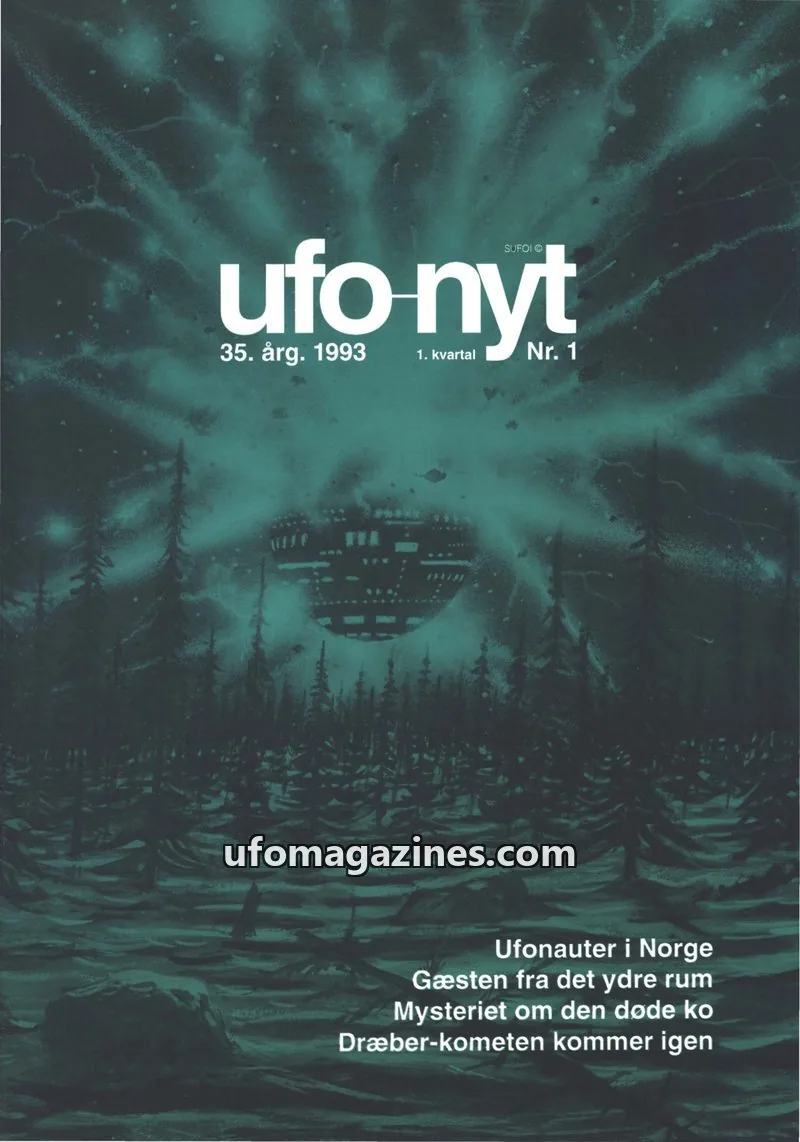 Cover of UFO Nyt (SUFOI) issue Nr. 1: UFO-NYT