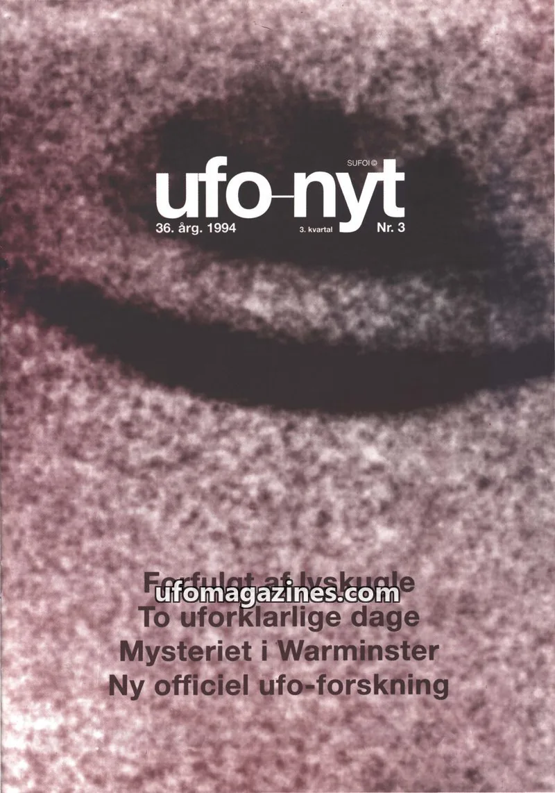 Cover of UFO Nyt (SUFOI) issue 3: ufo-nyt