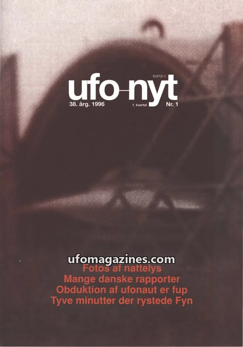 Cover of UFO Nyt (SUFOI) issue 1. kvartal: ufo-nyt