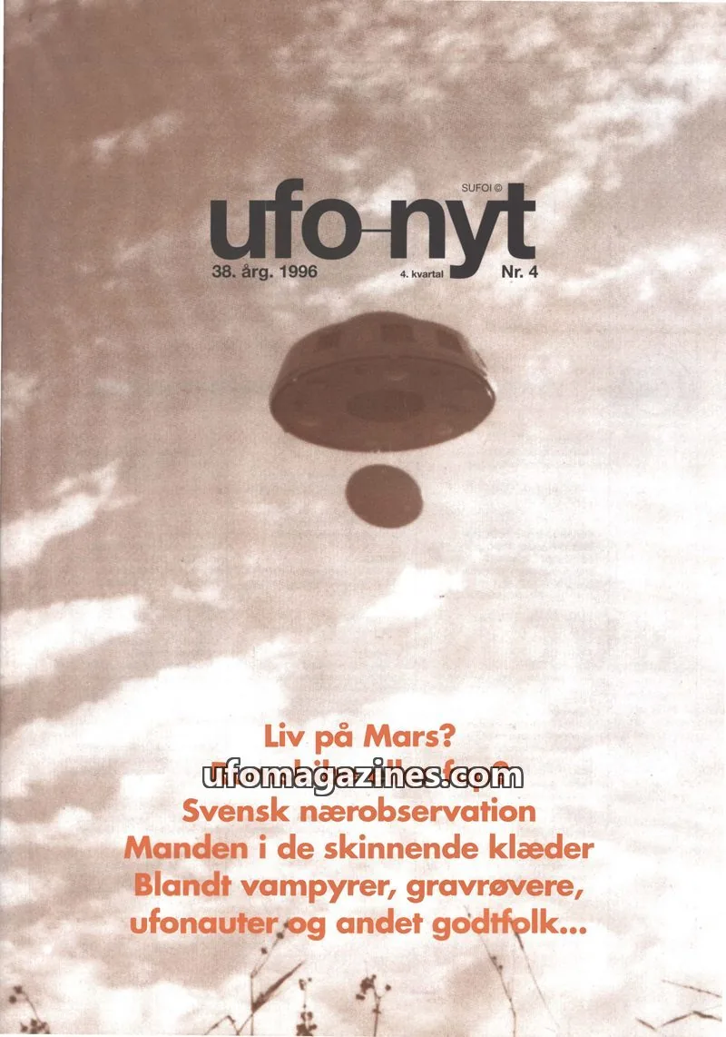 Cover of UFO Nyt (SUFOI) issue 4: ufo-nyt