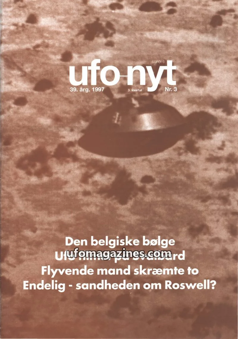 Cover of SUFOI issue 3: ufo nyt