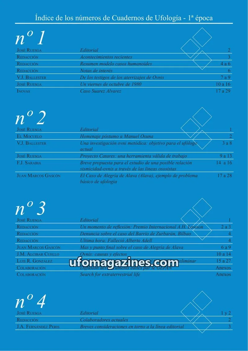 Cover of Cuadernos de Ufologia (Fundacion Anomalia) issue 1-17: Cuadernos de Ufología