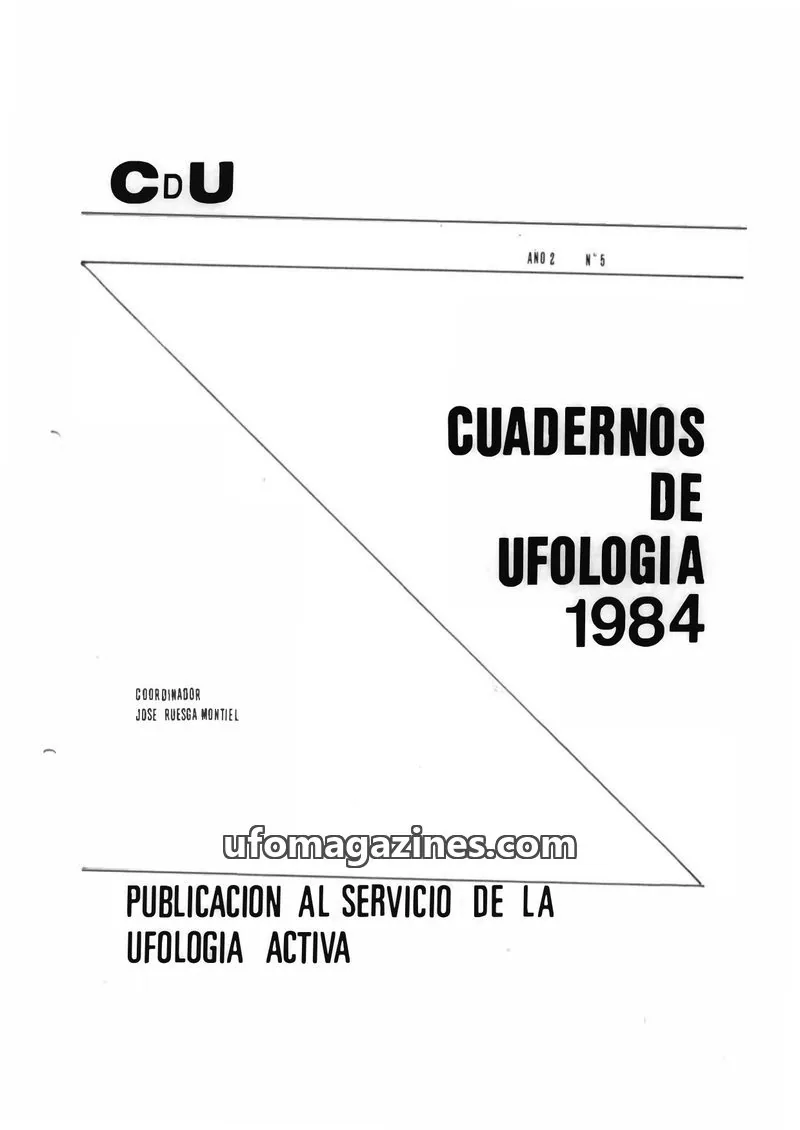 Cover of Cuadernos de Ufologia (Fundacion Anomalia) issue N° 5: CUADERNOS DE UFOLOGIA