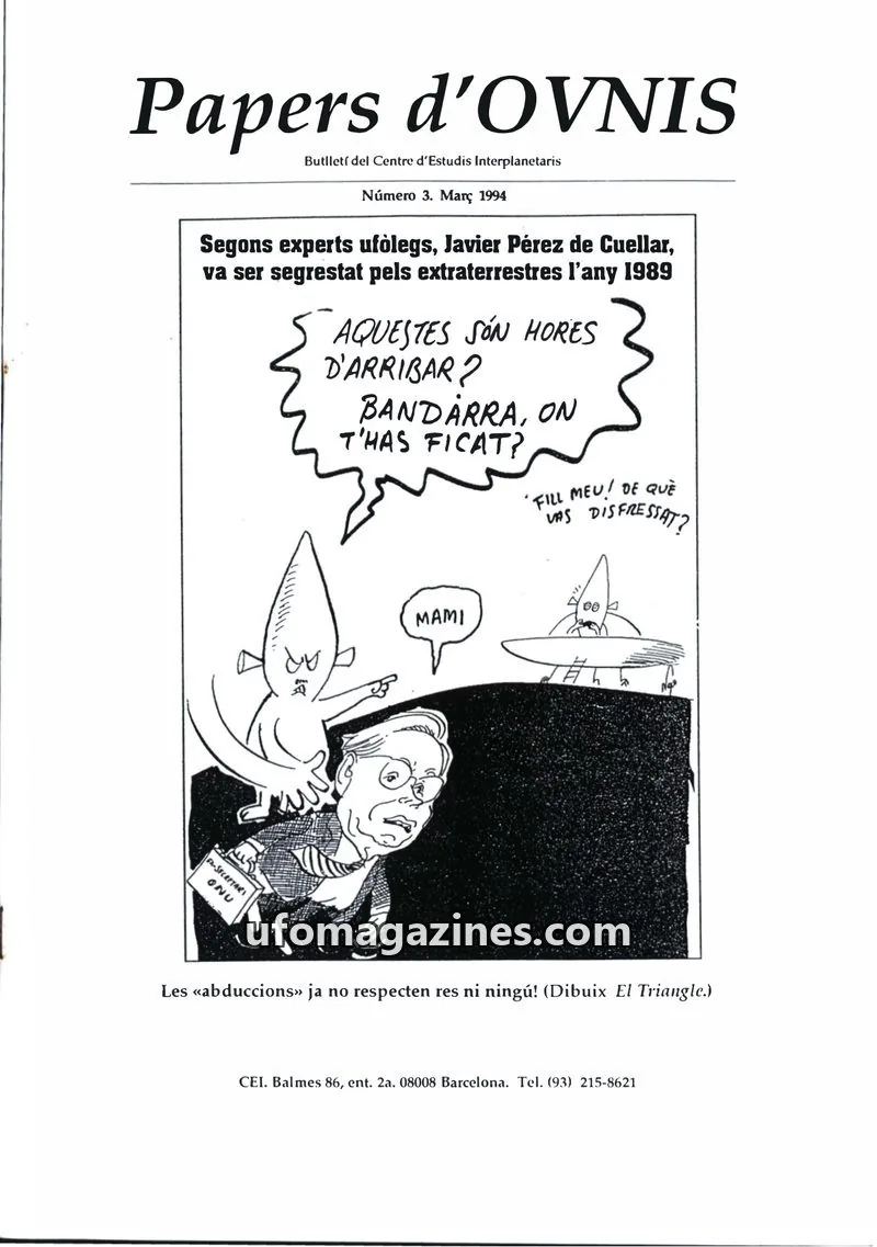 Cover of Papers d'Ovnis (CEI, eISSN 2604-1391) issue 3: Papers d'OVNIS