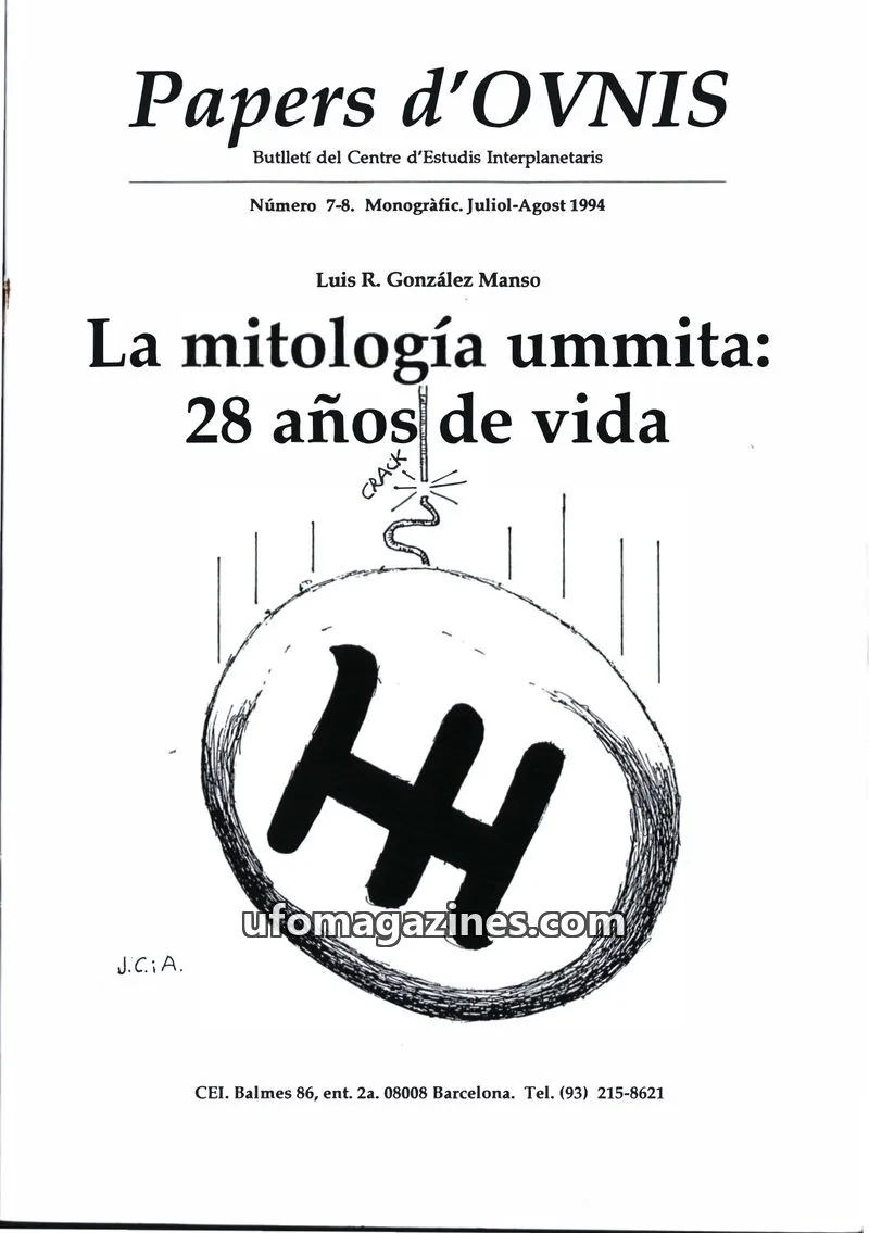 Cover of Papers d'Ovnis (CEI, eISSN 2604-1391) issue 7-8: Papers d'OVNIS