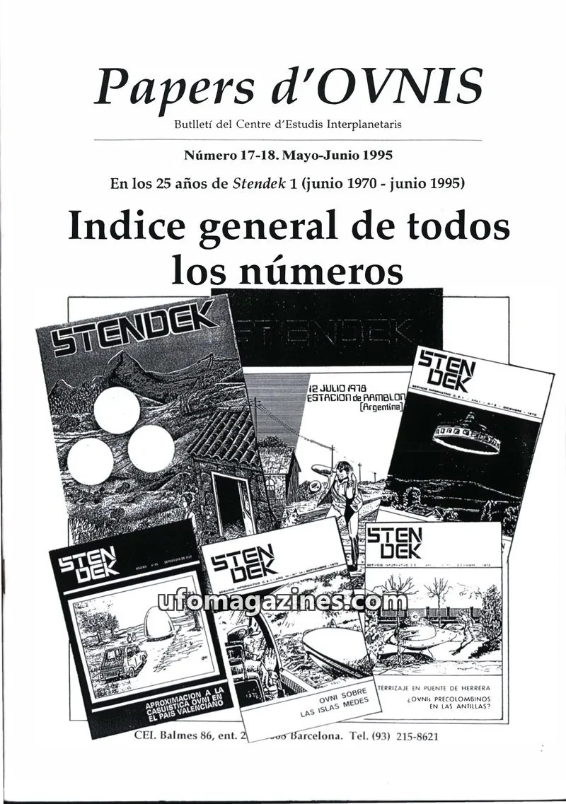 Cover of Papers d'Ovnis (CEI, eISSN 2604-1391) issue 17-18: Papers d'OVNIS