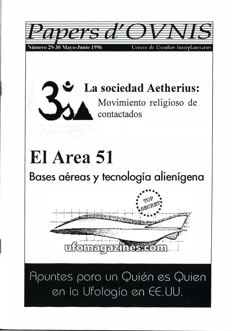 Cover of Papers d'Ovnis (CEI, eISSN 2604-1391) issue 29-30: Papers d'OVNIS