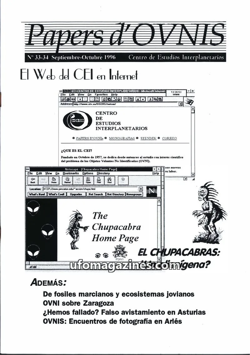 Cover of Papers d'Ovnis (CEI, eISSN 2604-1391) issue 33-34: Papers d'OVNIS