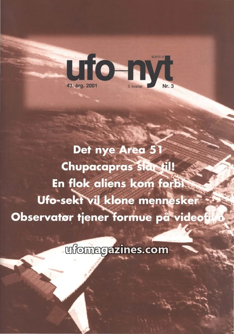 Cover of UFO Nyt (SUFOI) issue Nr. 3: ufo nyt
