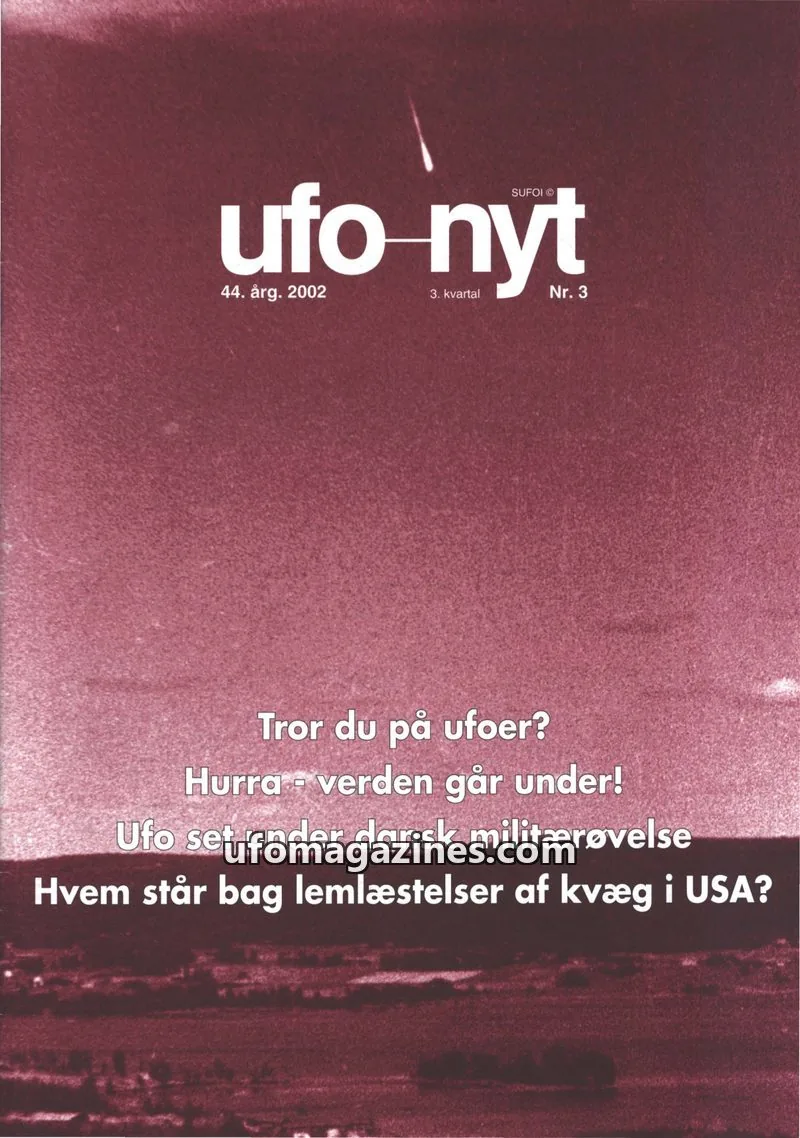 Cover of SUFOI issue Nr. 3: ufo nyt