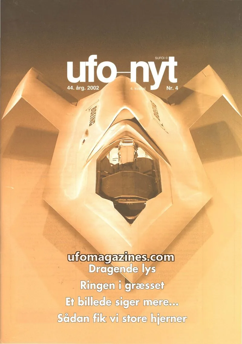 Cover of UFO Nyt (SUFOI) issue Nr. 4: ufo nyt