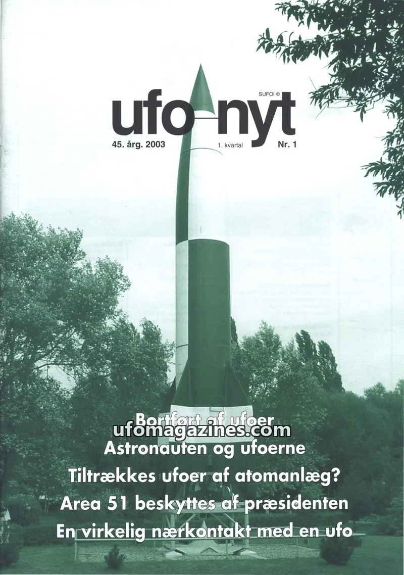 Cover of UFO Nyt (SUFOI) issue 1: ufo nyt