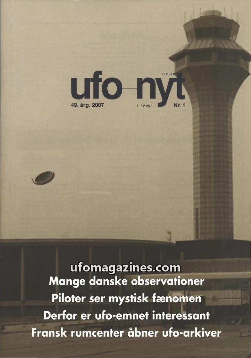 Cover of UFO Nyt (SUFOI) issue 1: ufo nyt
