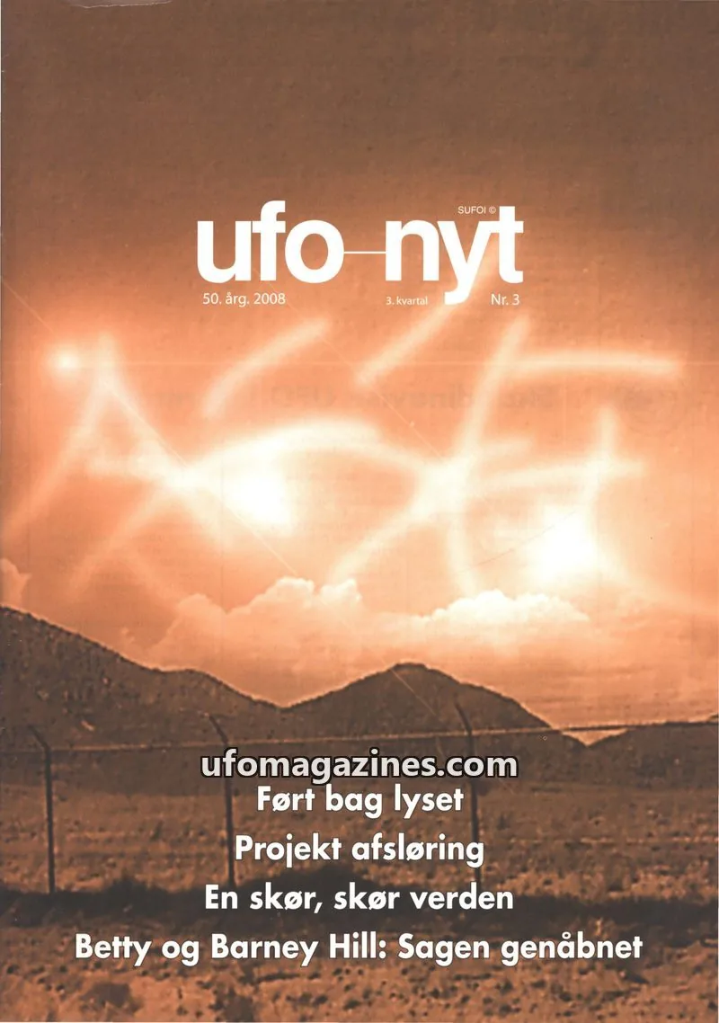 Cover of UFO Nyt (SUFOI) issue Nr. 3: ufo nyt