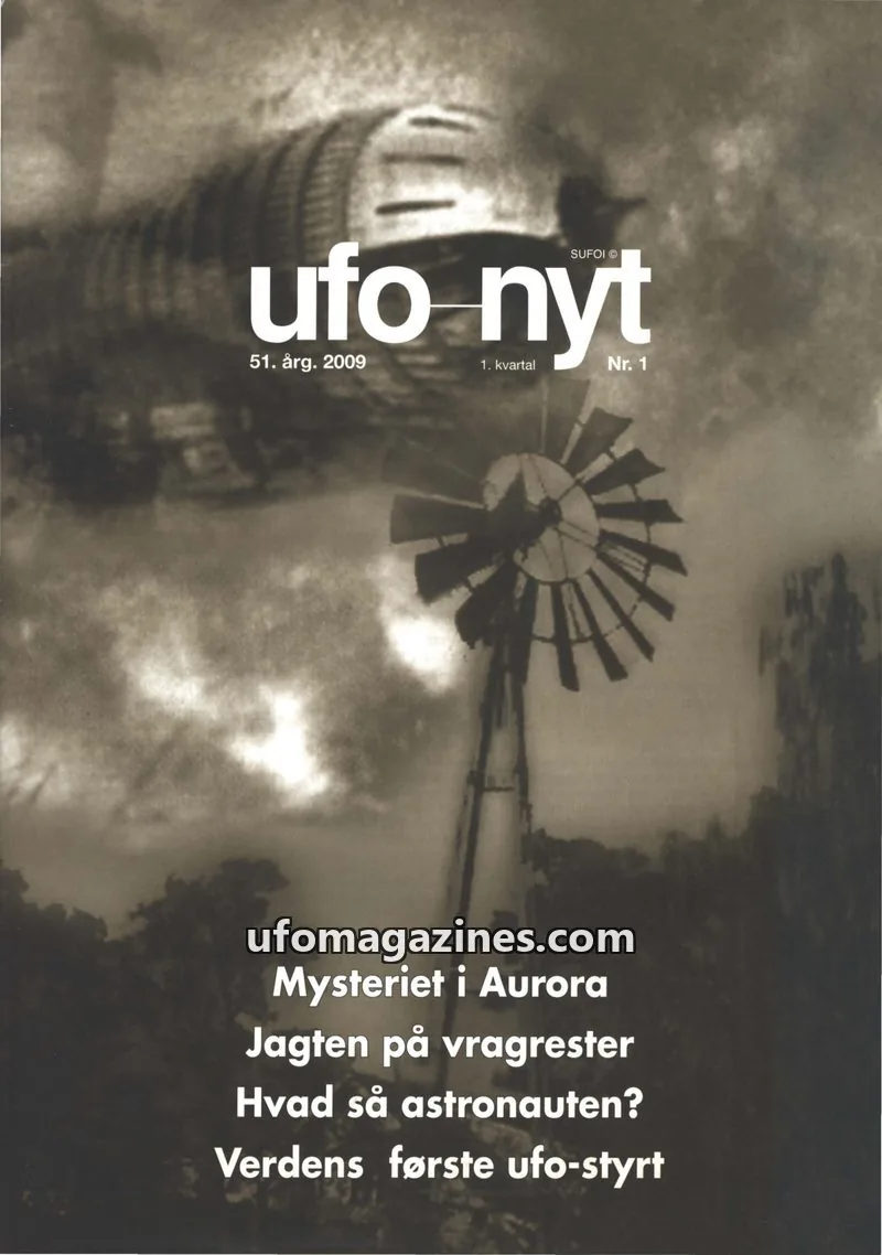 Cover of UFO Nyt (SUFOI) issue 1: ufo nyt