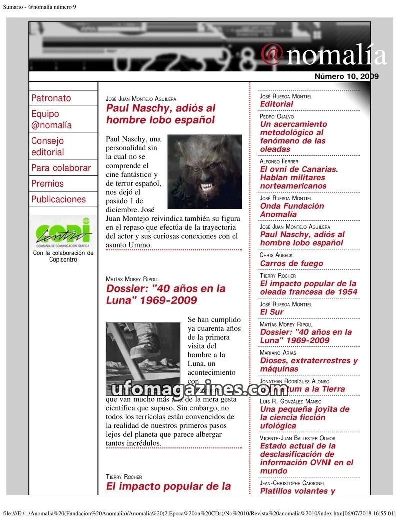 Cover of Anomalia (Fundacion Anomalia) issue 10: @nomalía