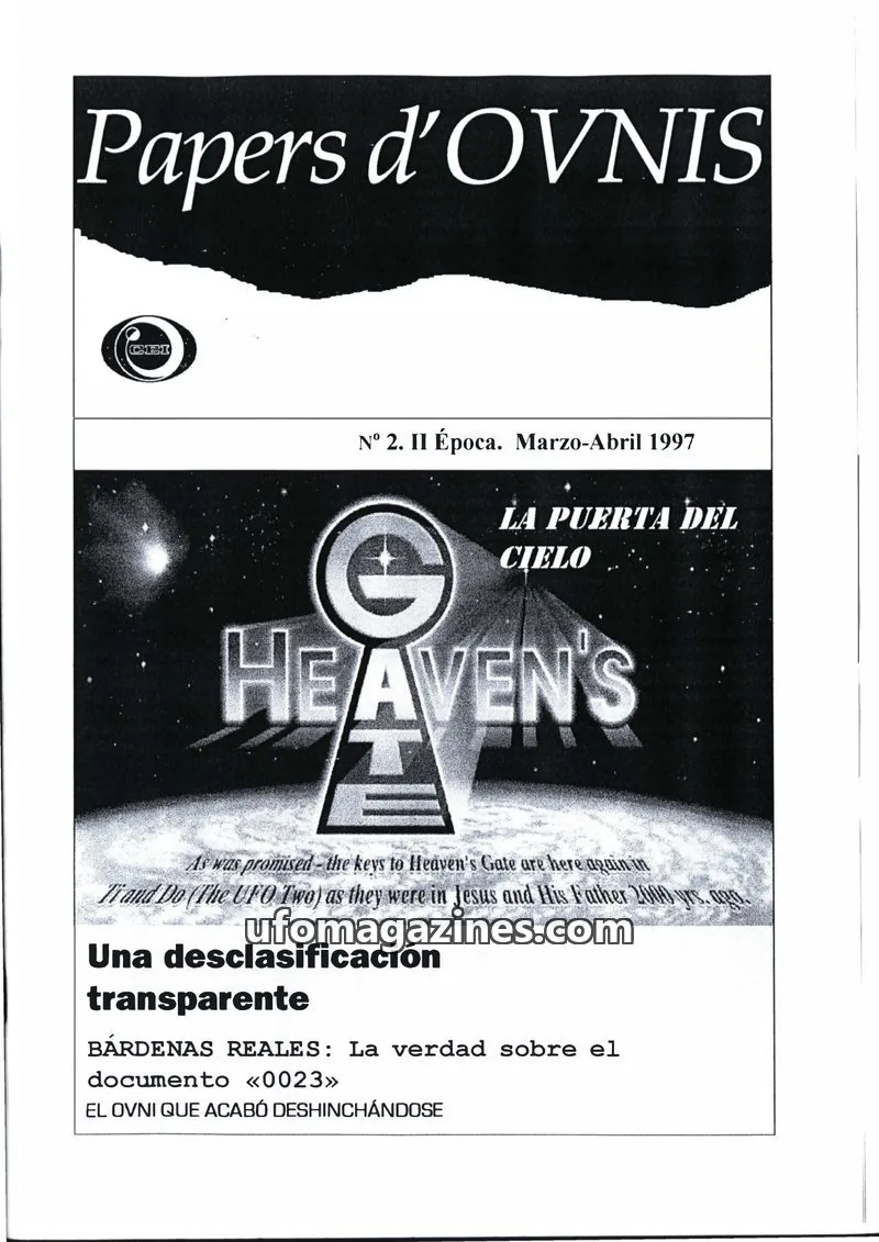 Cover of Papers d'Ovnis (CEI, eISSN 2604-1391) issue 2: Papers d'OVNIS