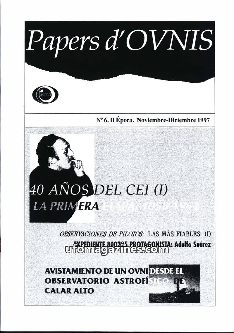 Cover of Papers d'Ovnis (CEI, eISSN 2604-1391) issue 6: Papers d'OVNIS