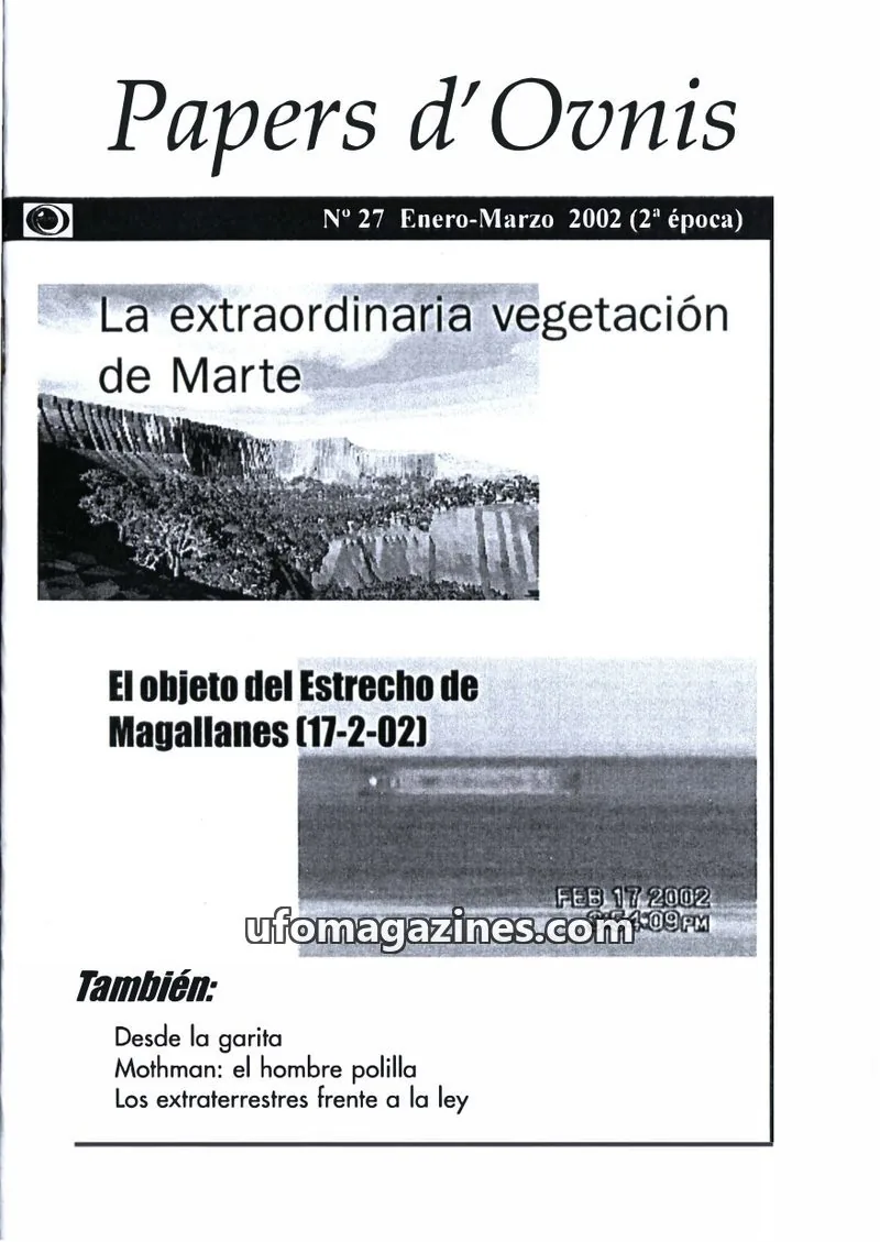 Cover of Papers d'Ovnis (CEI, eISSN 2604-1391) issue 27: Papers d'Ovnis
