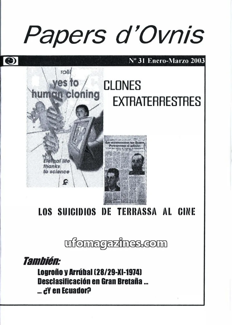 Cover of Papers d'Ovnis (CEI, eISSN 2604-1391) issue 31: Papers d'Ovnis