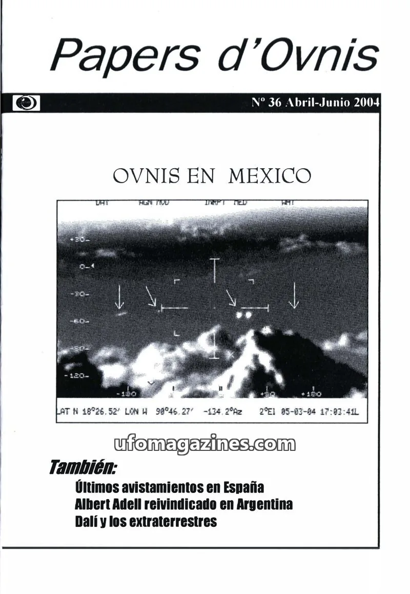 Cover of Papers d'Ovnis (CEI, eISSN 2604-1391) issue 36: Papers d'Ovnis