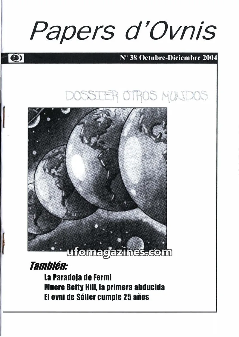 Cover of Papers d'Ovnis (CEI, eISSN 2604-1391) issue 38: Papers d'Ovnis