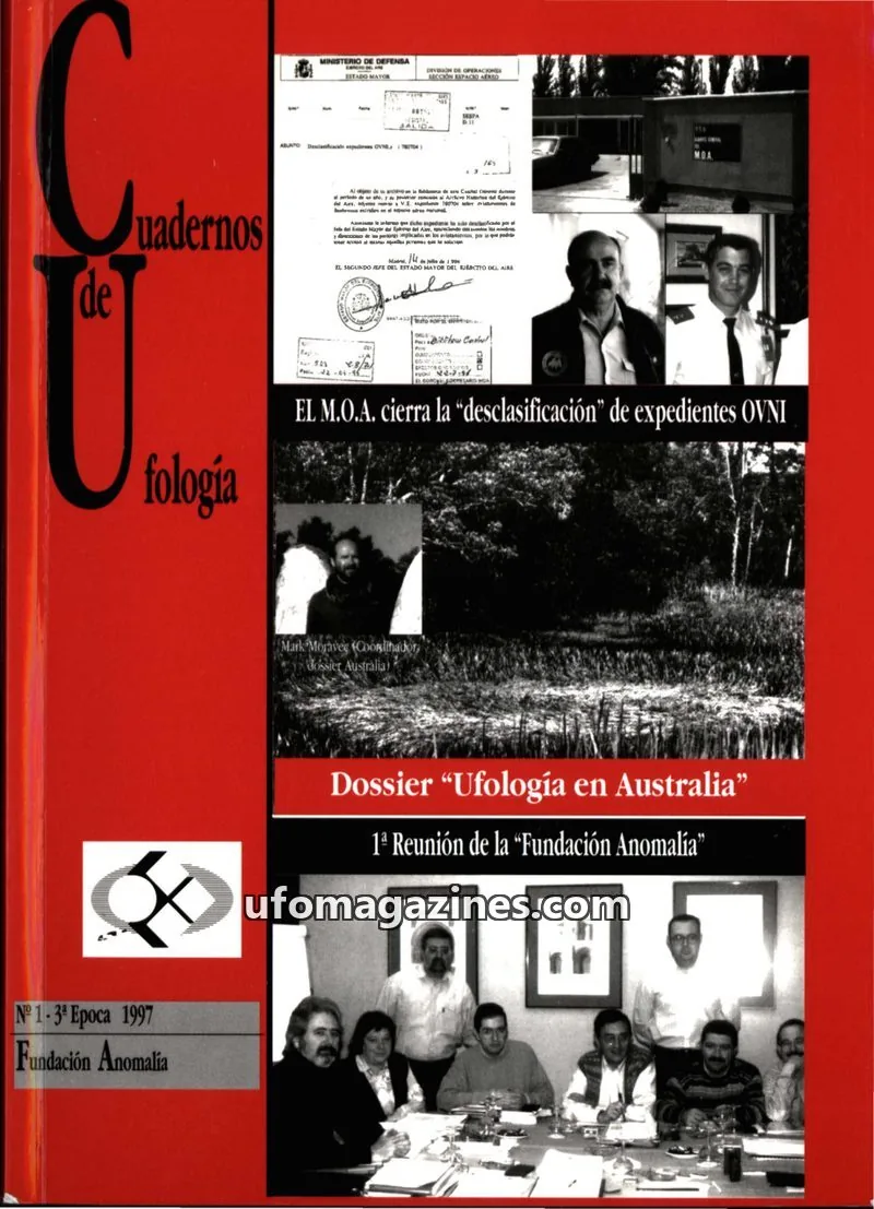 Cover of Cuadernos de Ufologia (Fundacion Anomalia) issue 1-3ª época 1997: Cuadernos de Ufología