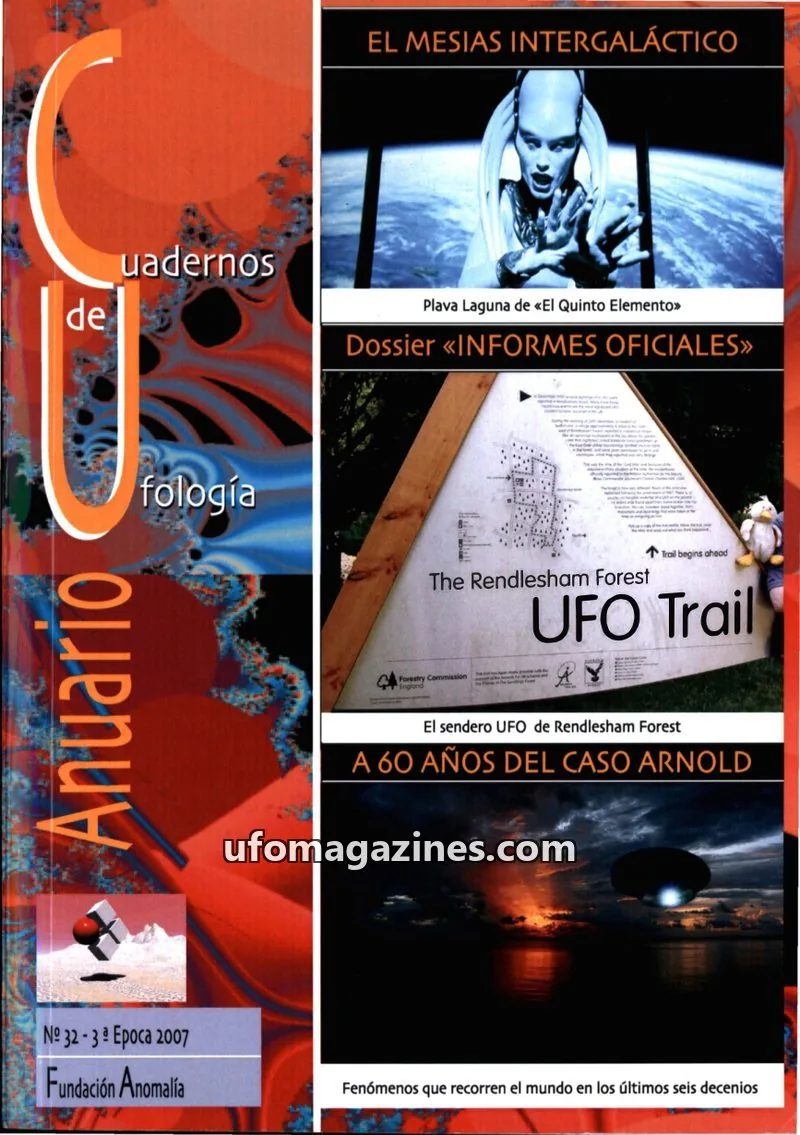 Cover of Cuadernos de Ufologia (Fundacion Anomalia) issue 32 - 3ª Epoca: Cuadernos de Ufología