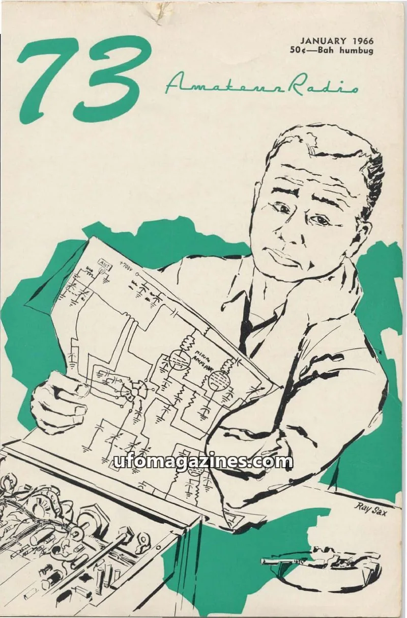 Cover of 73 Magazine issue January: 73 Amateur Radio