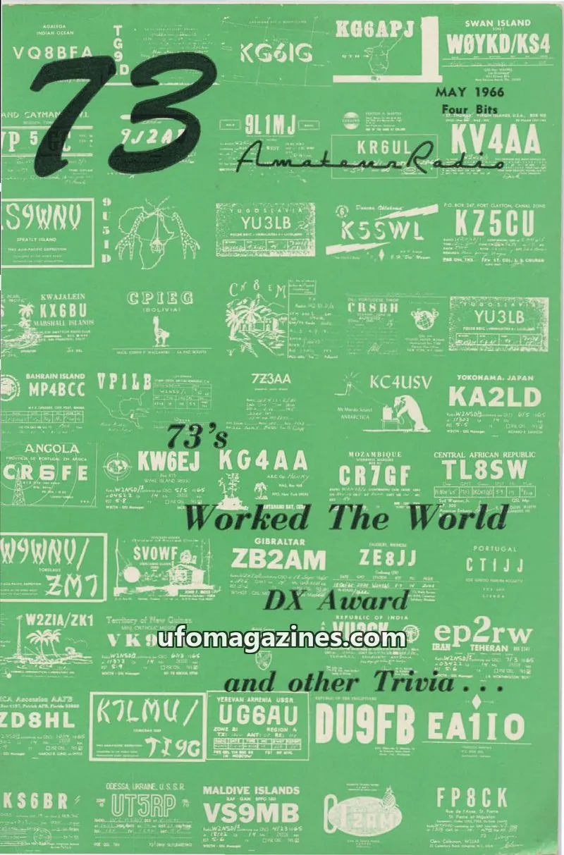 Cover of Institute of Amateur Radio, Inc. issue May 1966: 73
