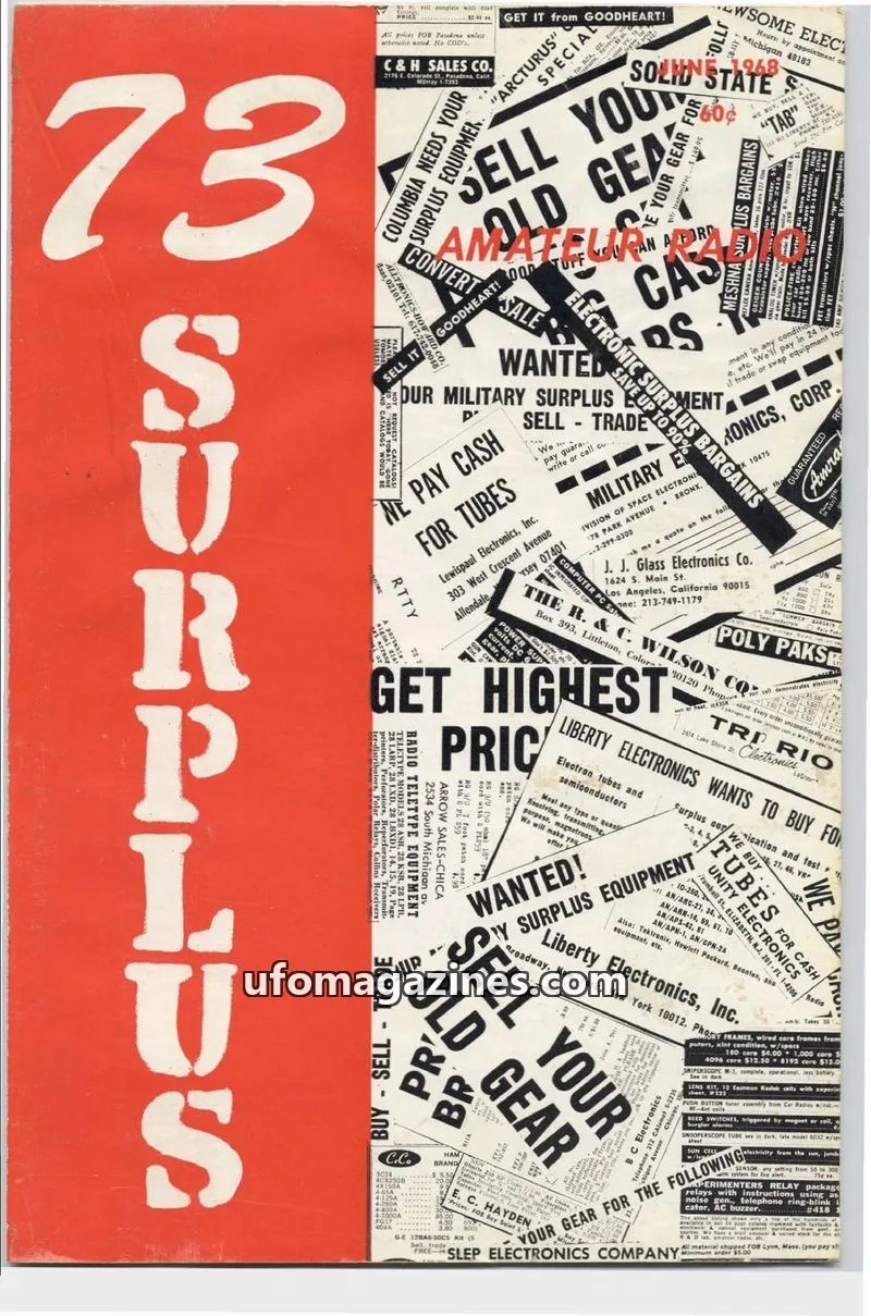 Cover of 73 Magazine issue 73: 73 SURPLUS