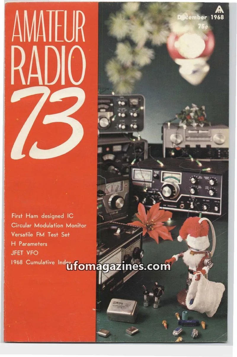 Cover of 73 Magazine issue December 1968: AMATEUR RADIO 73