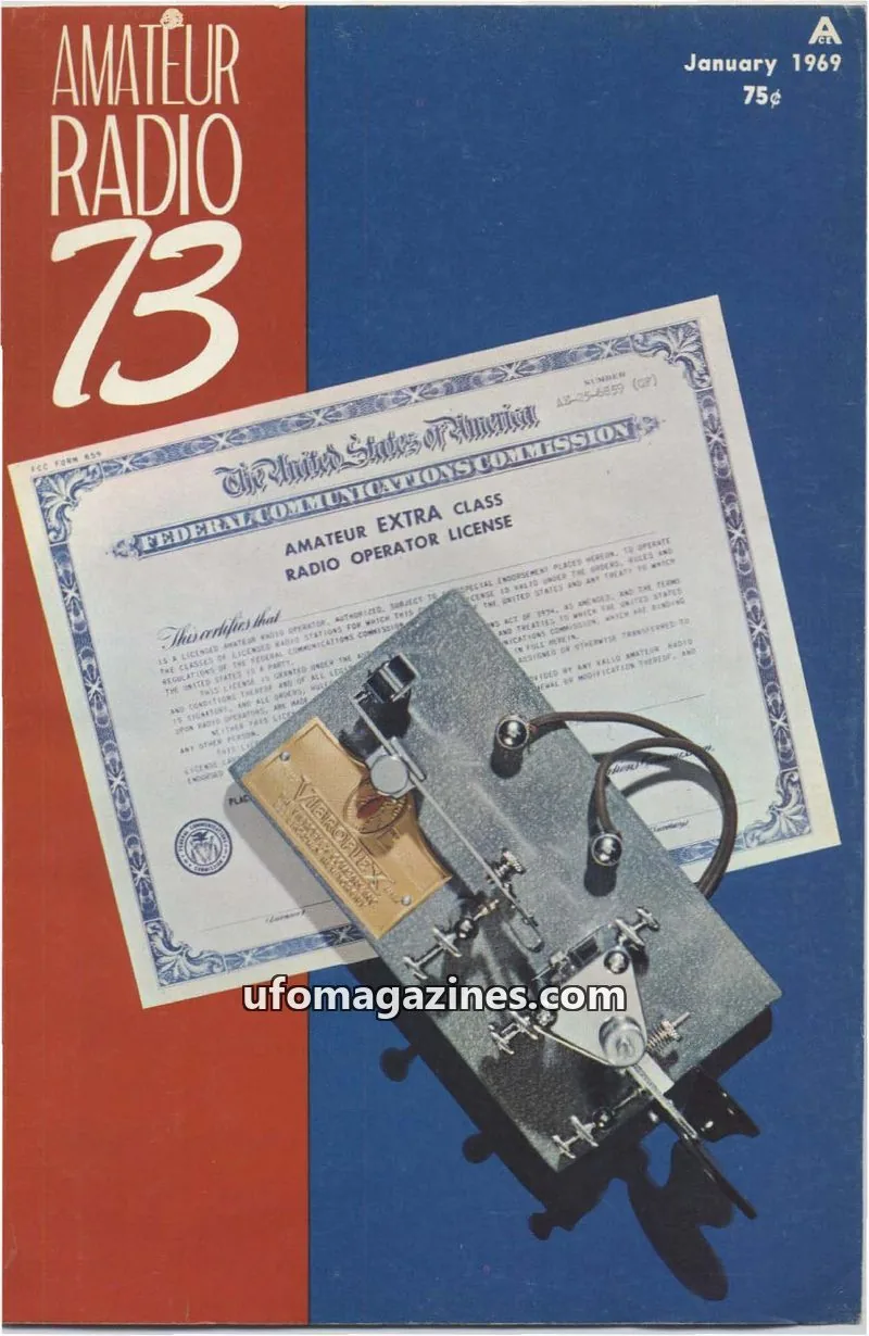 Cover of 73 Magazine issue January: AMATEUR RADIO 73