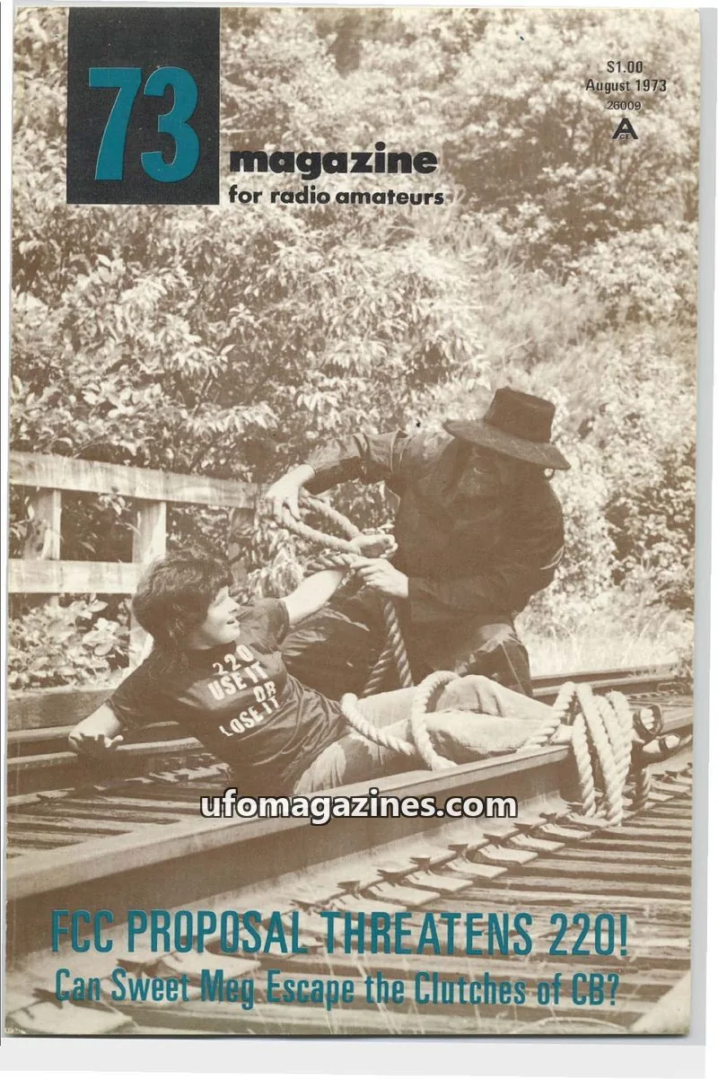 Cover of 73 Magazine issue August 1973: 73 magazine