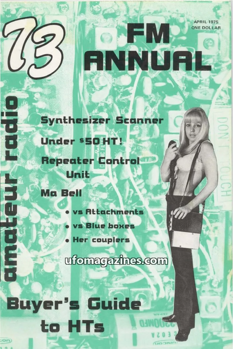 Cover of 73 Magazine issue APRIL 1975: 73 FM ANNUAL
